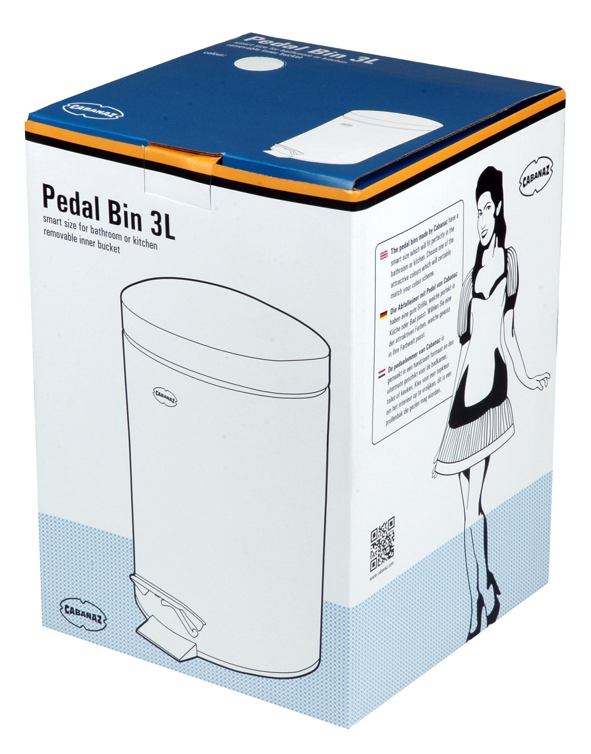 Cabanaz PEDAL BIN 3L Grey