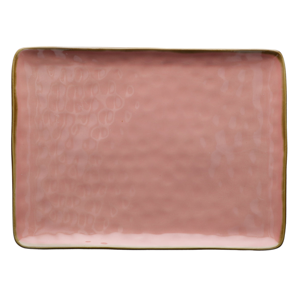 CONCERTO (Pink) ROSA ANTICO Rectangular Tray Ø 36 cm; W 26 5 cm