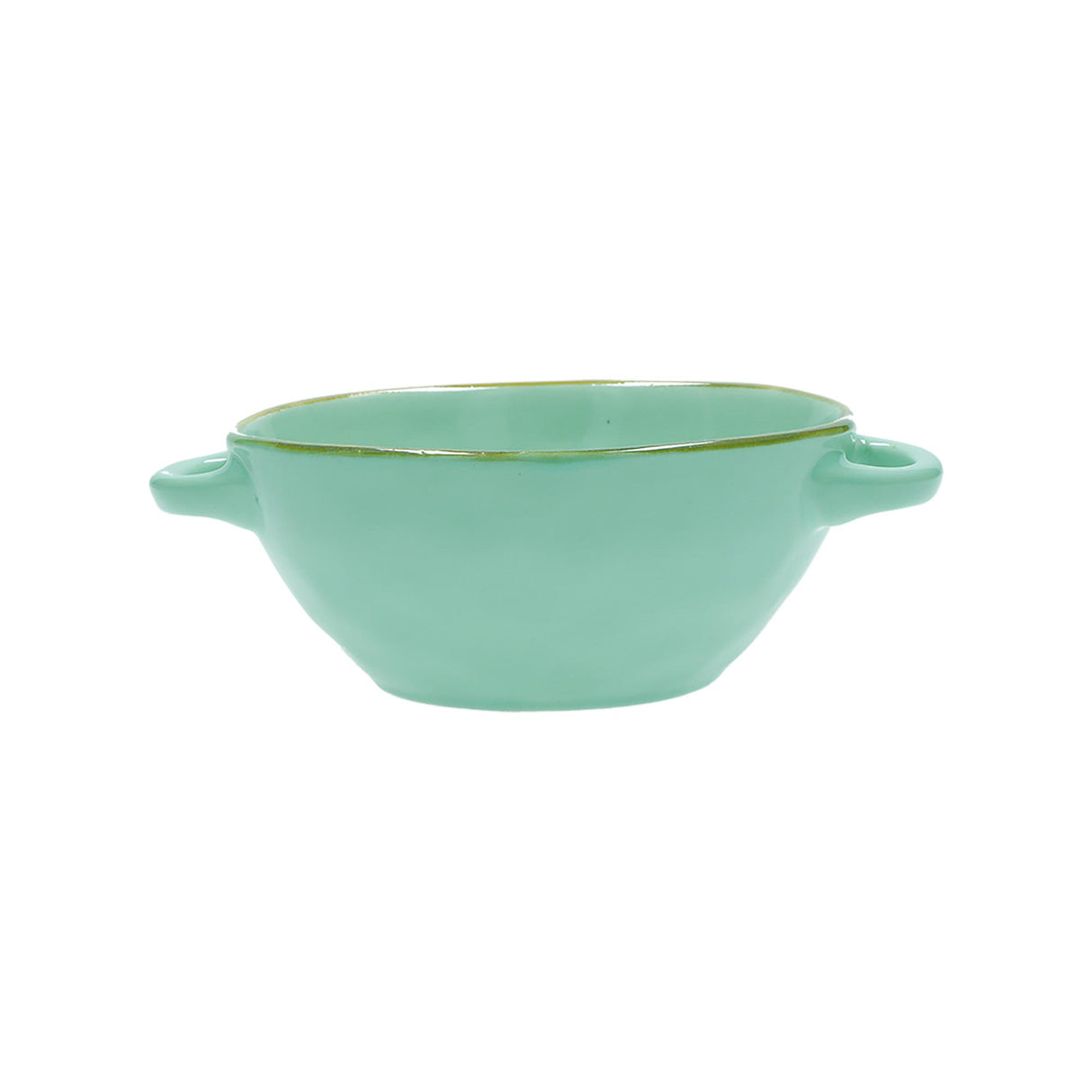 CONCERTO (Tiffany Green) VERDE ACQUA Souping Bowl with handles Cap. 600 cc