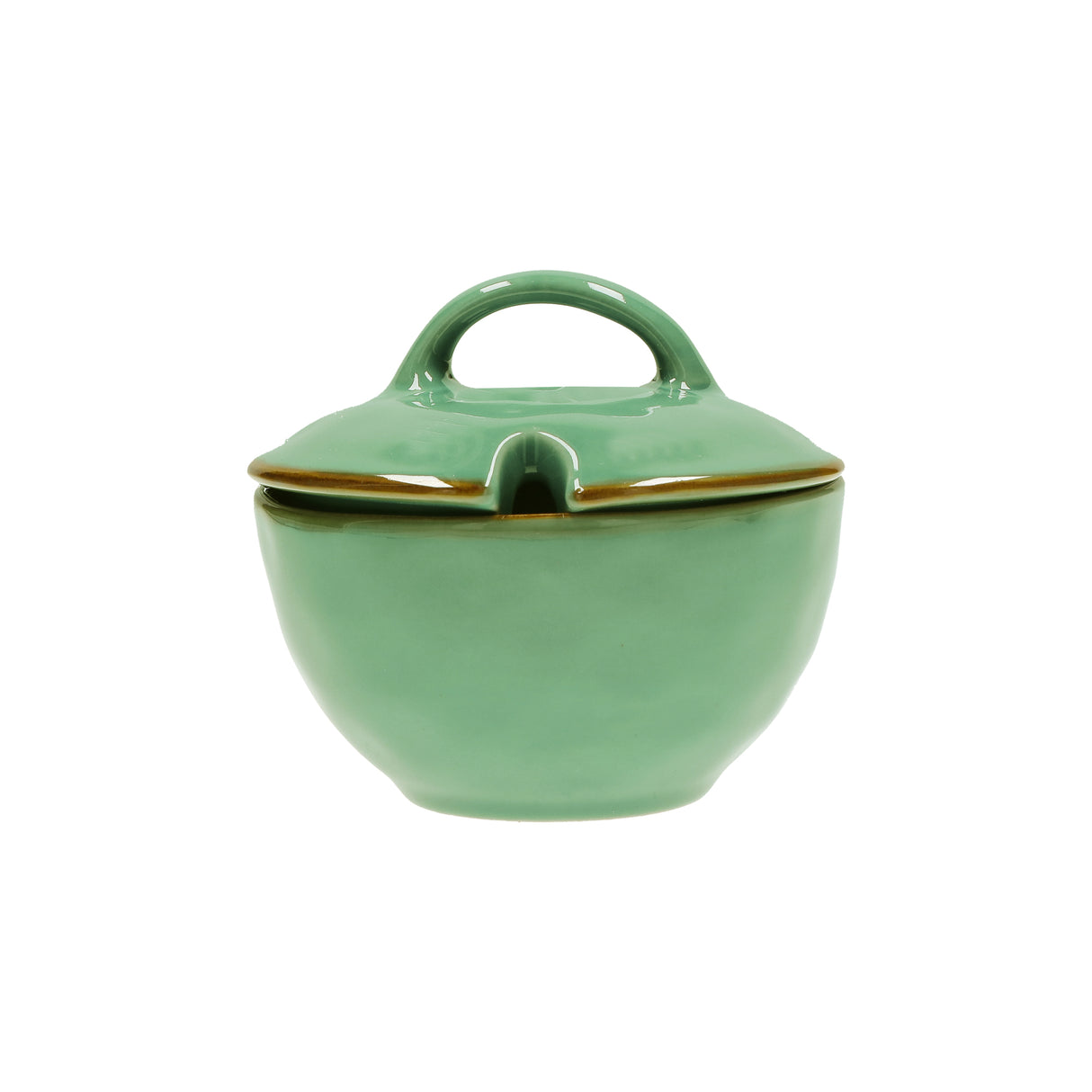 CONCERTO (Tiffany Green) VERDE ACQUA Sugar Bowl with lid Cap. 250 cc; Ø 11 cm