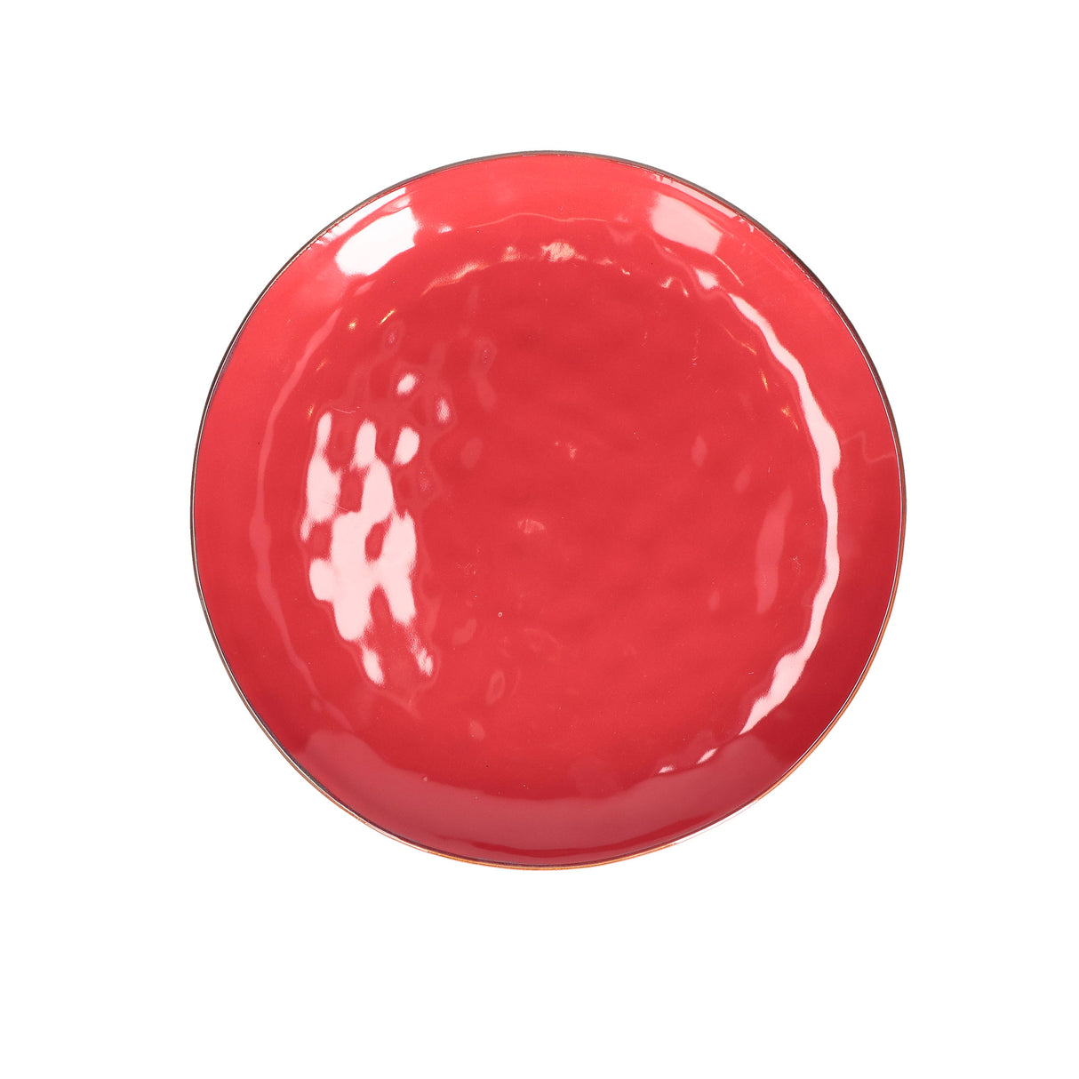 CONCERTO Coral Red Round Platter 32Cm