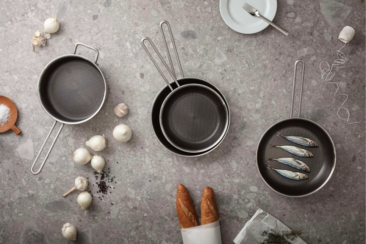 Multi Frying pan 2 pcs. set 24 & 28 cm Mosaic ceramic Slip-Let® coating