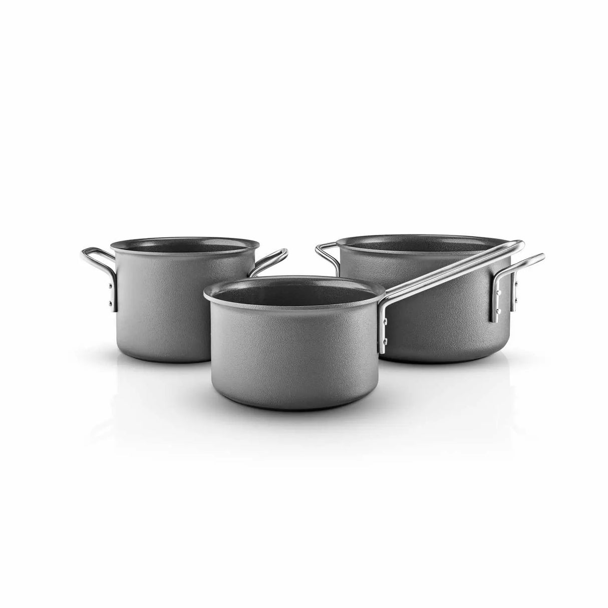 Grey Line 3 pcs. Cookware set 1.8 l 2.5 l 3.8 l ceramic Slip-Let® coating