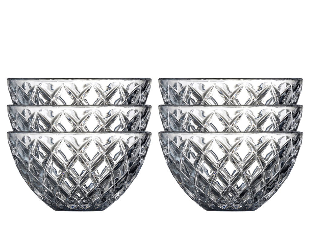 Bowl Sorrento 12 cm 6 pcs Clear Glass