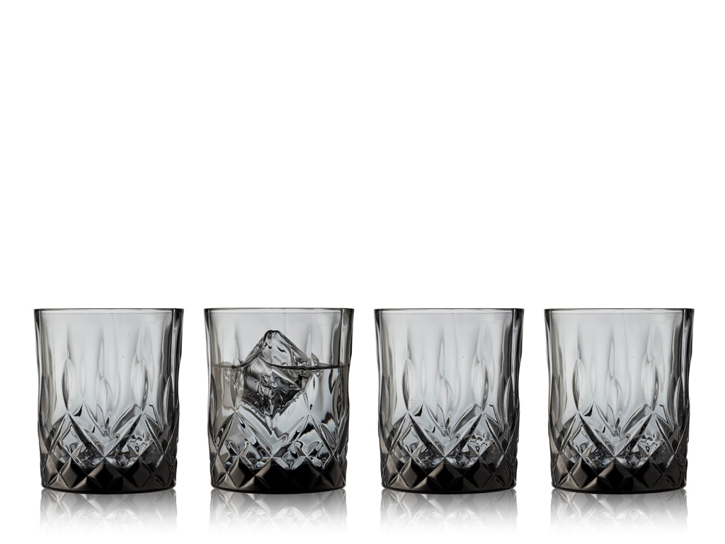 Whisky glass Sorrento 32 cl 4 pcs Smoke