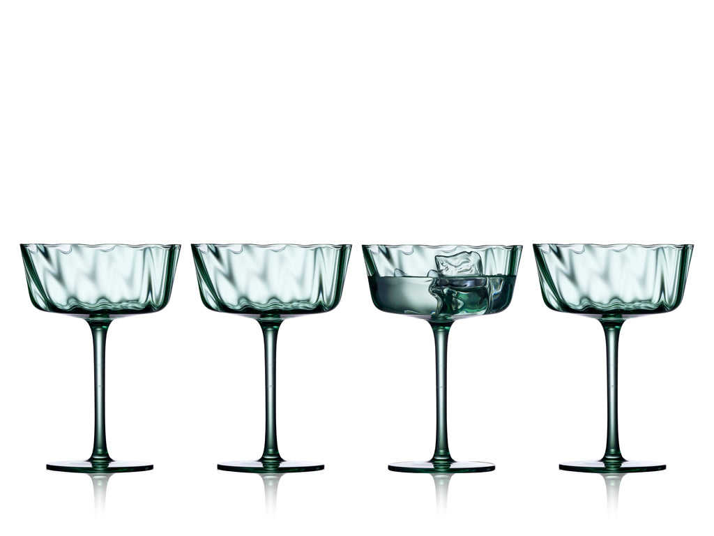 Champagne coupe Vienna 35 cl 4 pcs Green