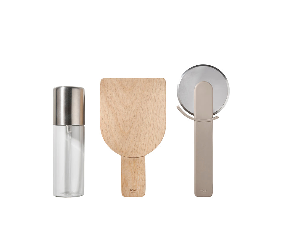 Pizza set Singles 3 parts Soft Taupe