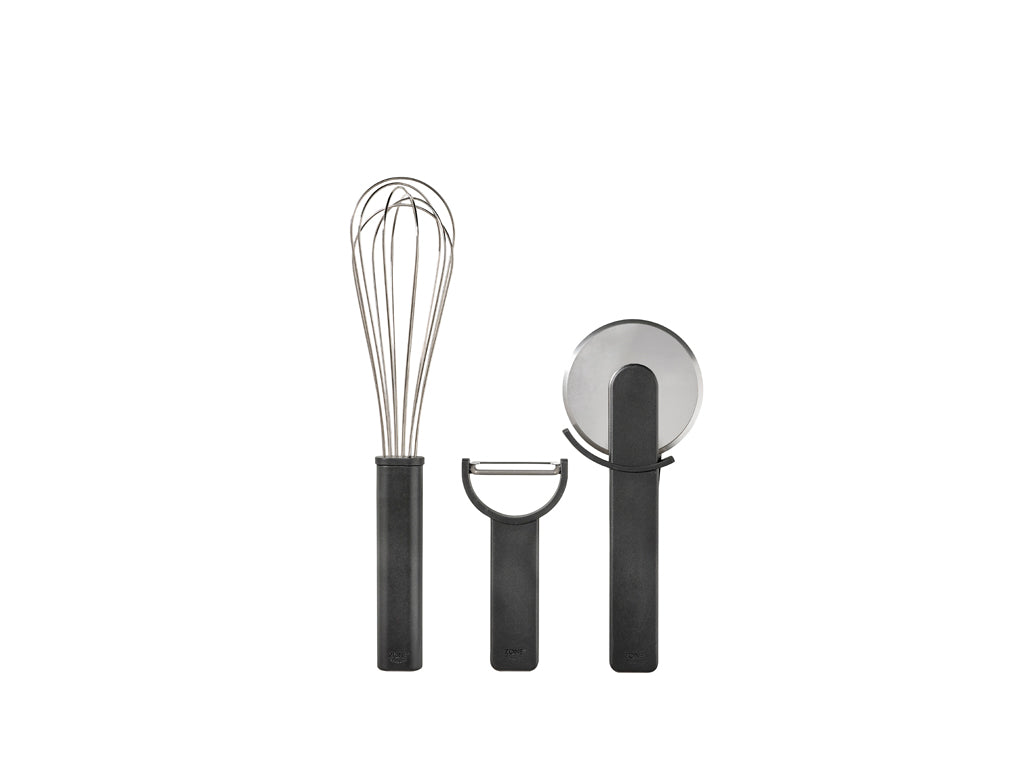 Kitchen utensil set Singles 3 pcs Black