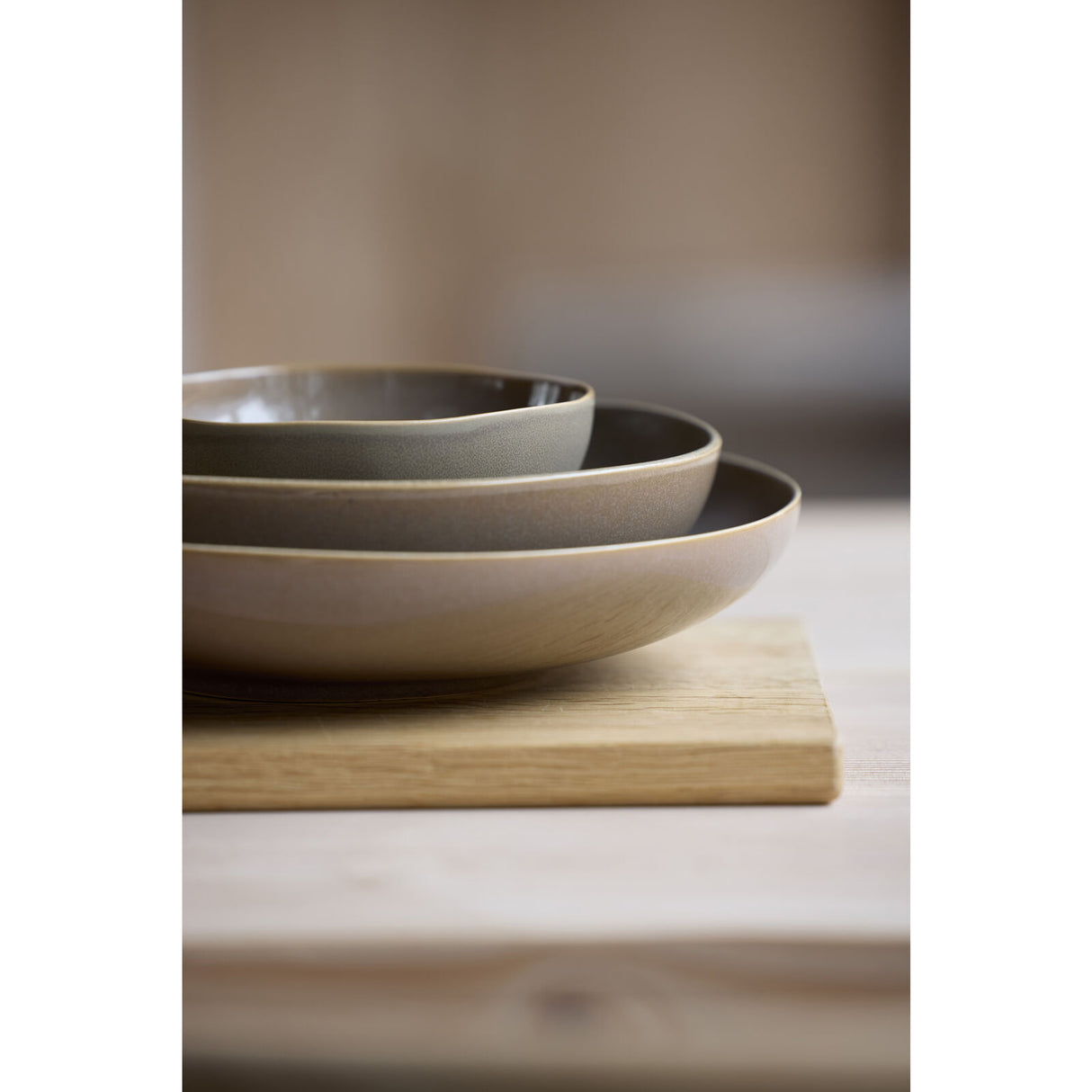 Salad bowl Shoku 28 cm Warm Brown