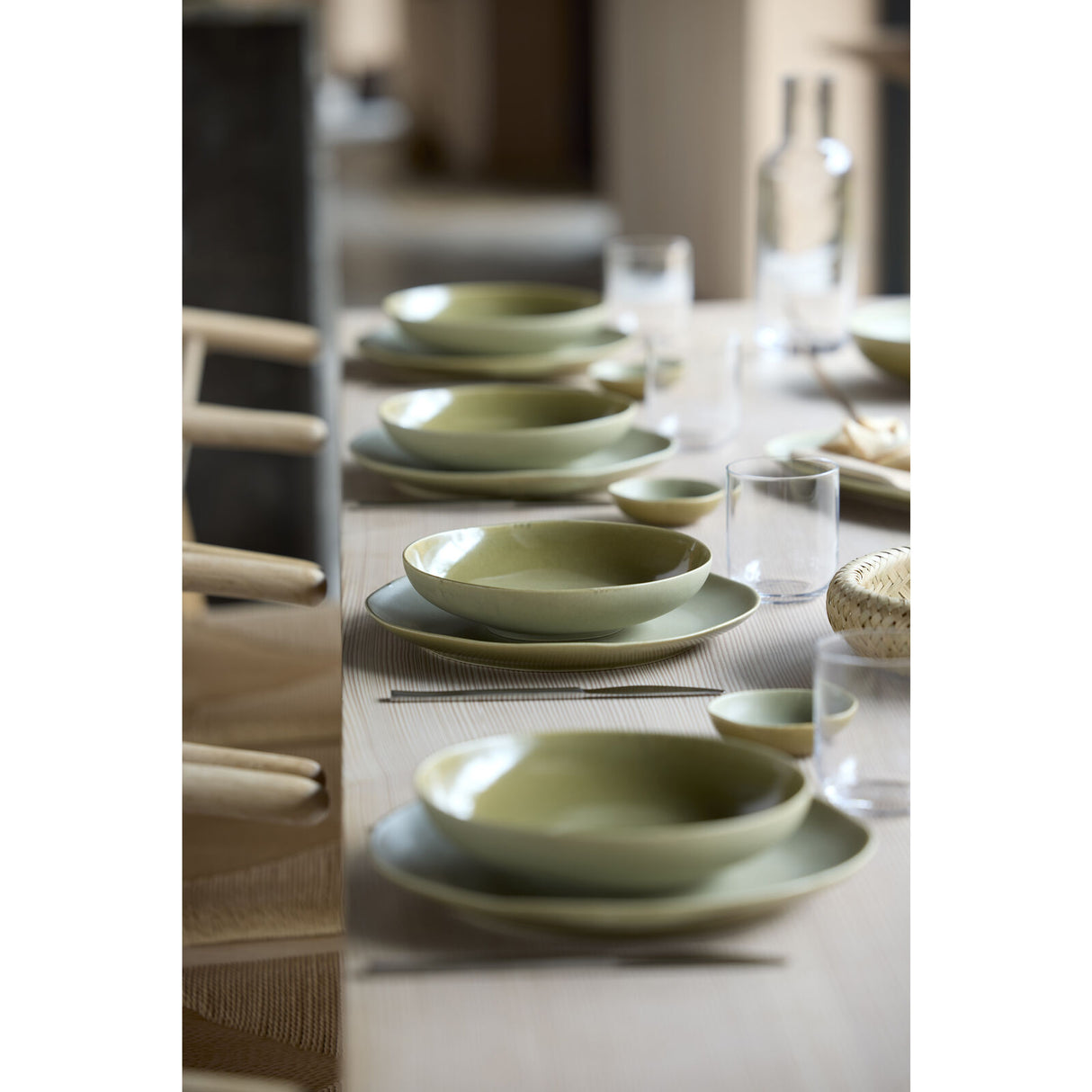 Soy sauce bowl Shoku 9 cm Pure Green