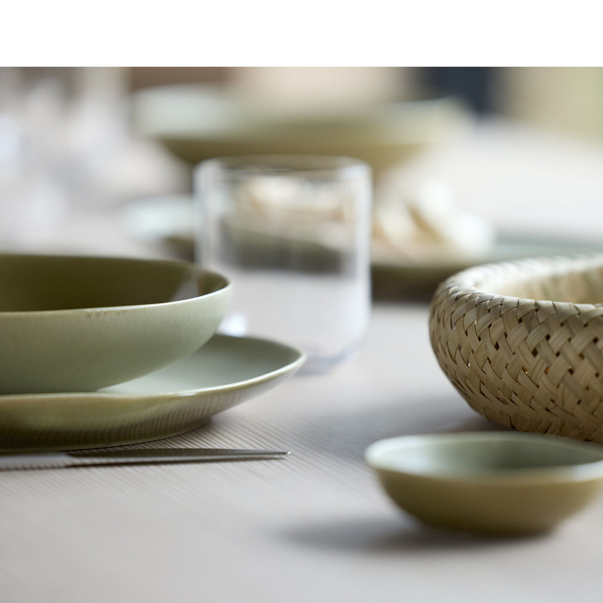 Soy sauce bowl Shoku 9 cm Pure Green