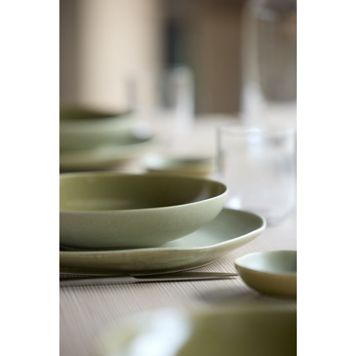 Soy sauce bowl Shoku 9 cm Pure Green