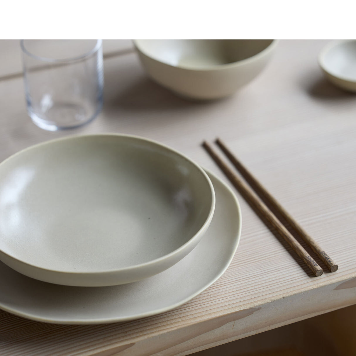 Lunch plate Shoku 20 cm Soft Beige