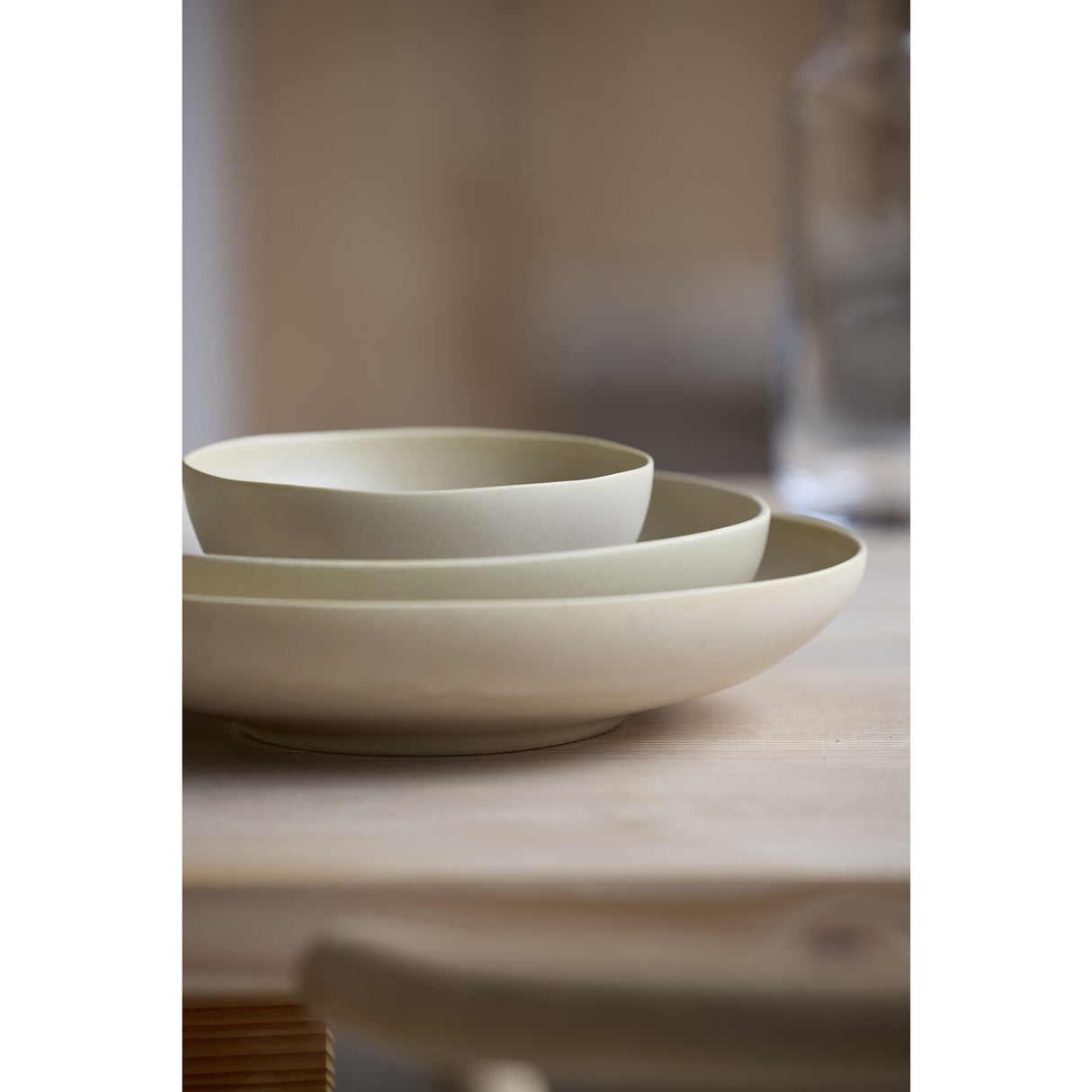Salad bowl Shoku 28 cm Soft Beige