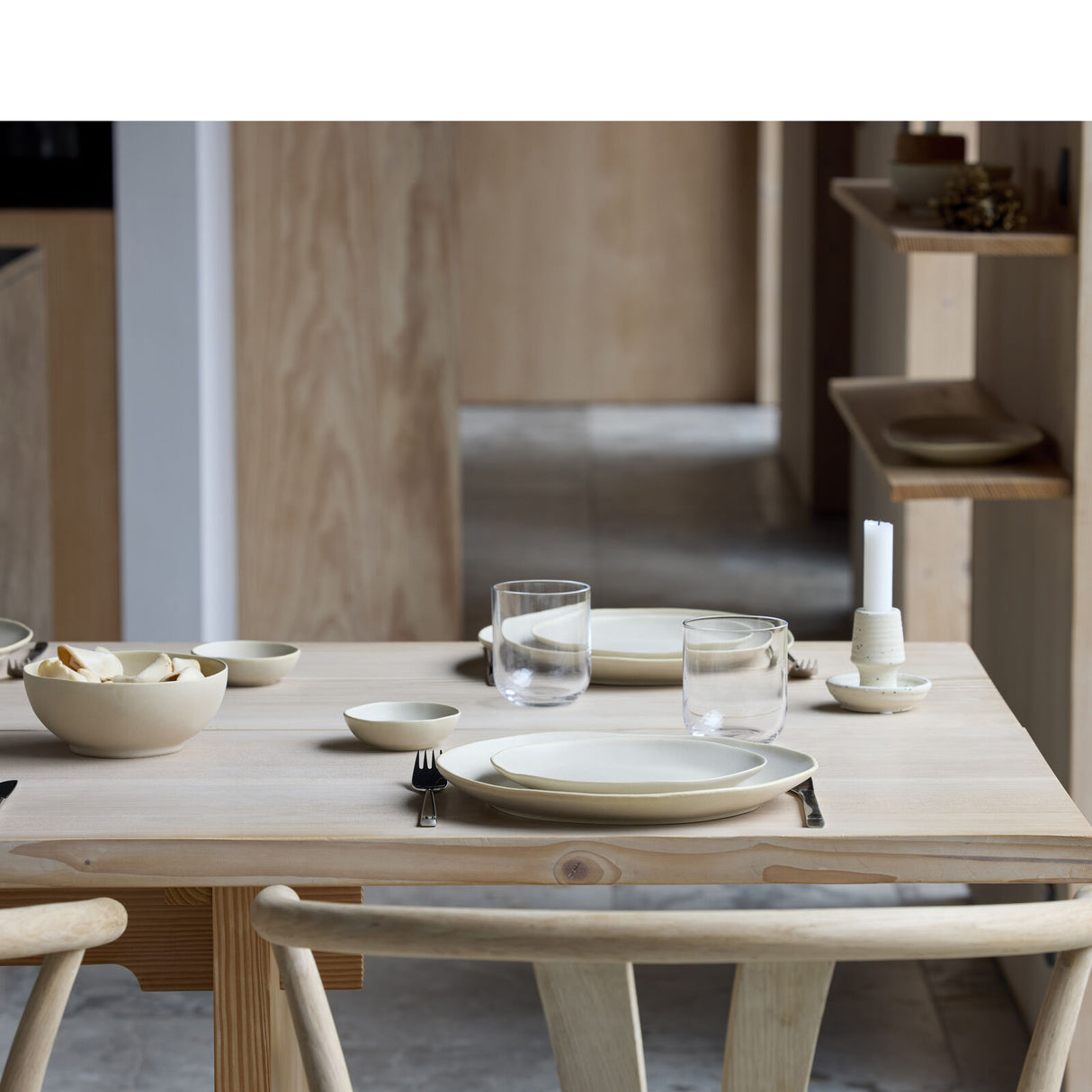 Soy sauce bowl Shoku 9 cm Soft Beige