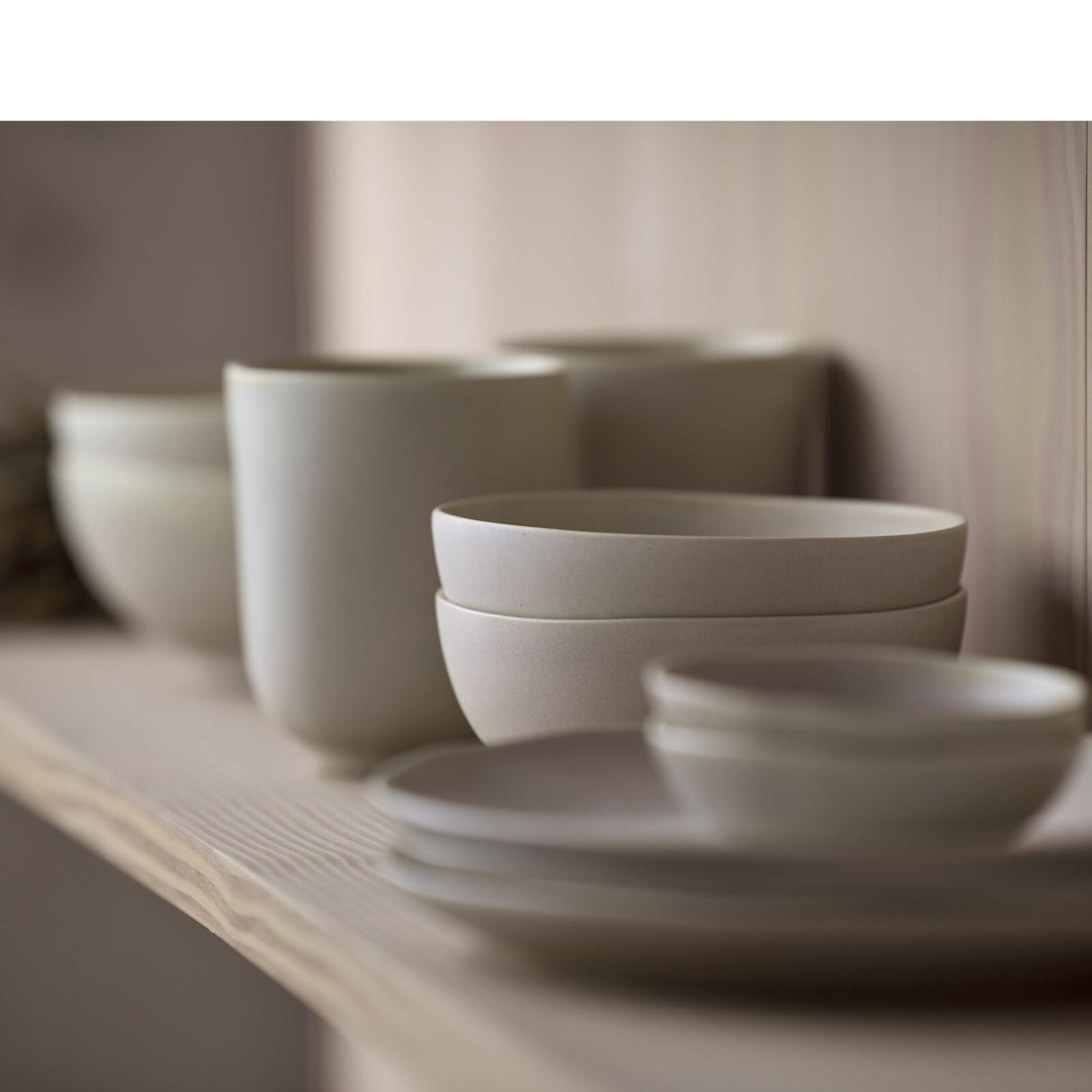 Mug w/o handle Shoku 33 cl Soft Beige