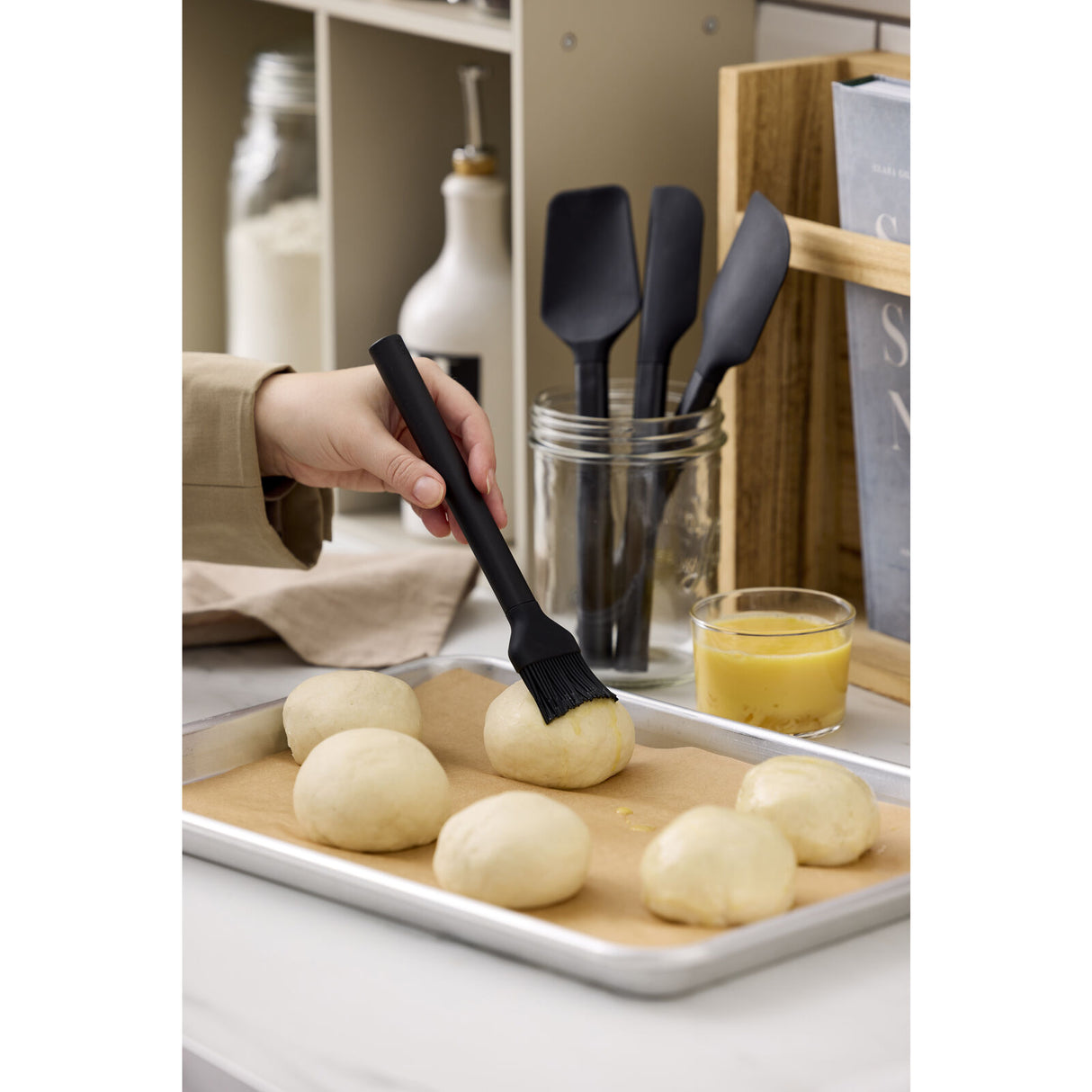 Pastry brush Emma Black Silicone/PP