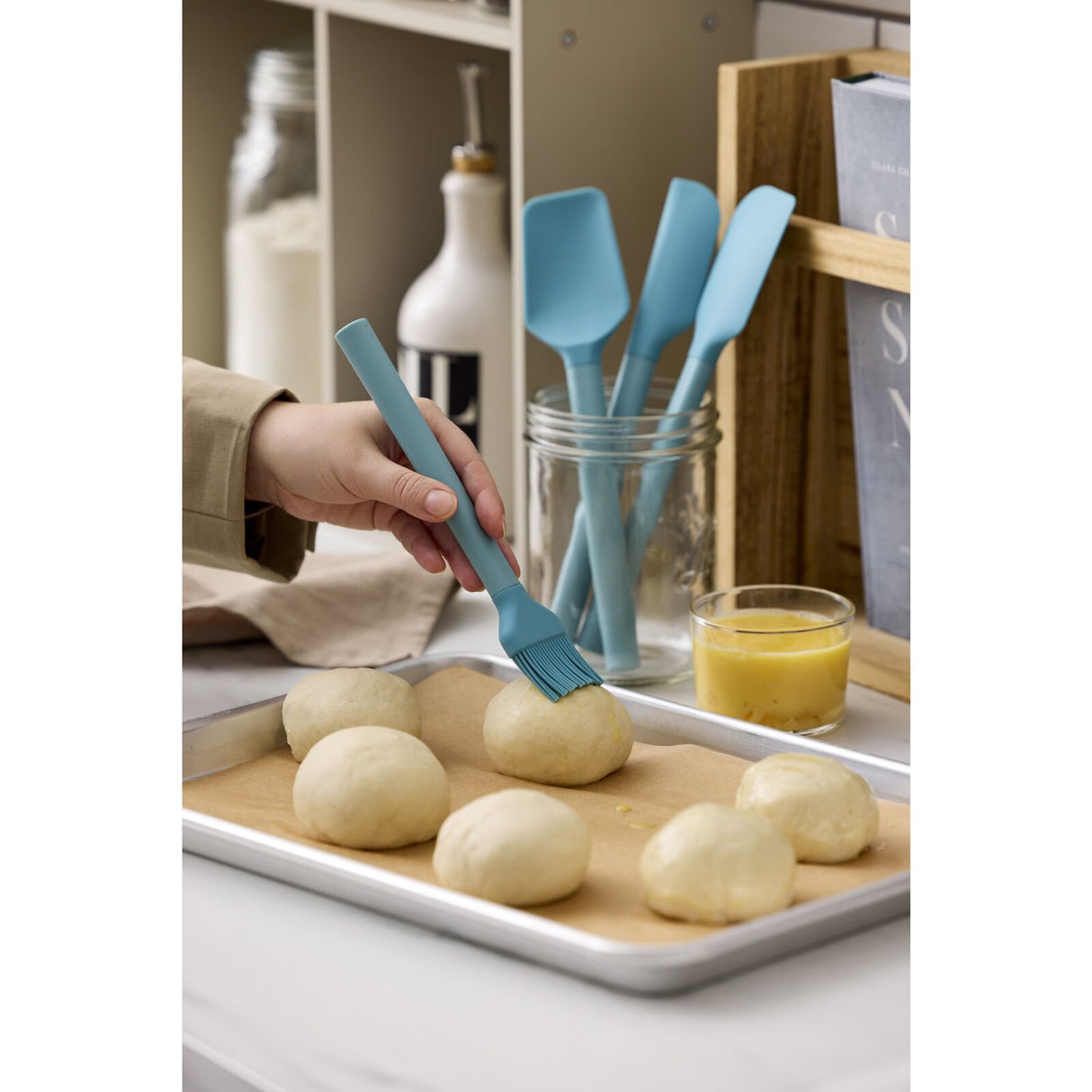 Pastry brush Emma Nordic green Silicone/PP