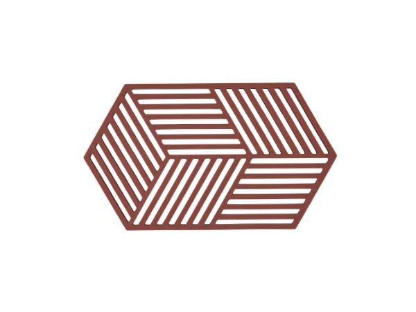 Trivet Hexagon Burgundy L24