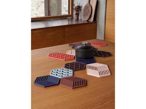 Trivet Triangles Burned Red