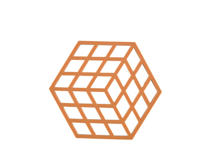 Trivet Cube Orange