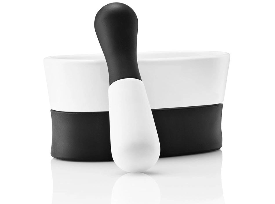 Pestle and mortar white/black