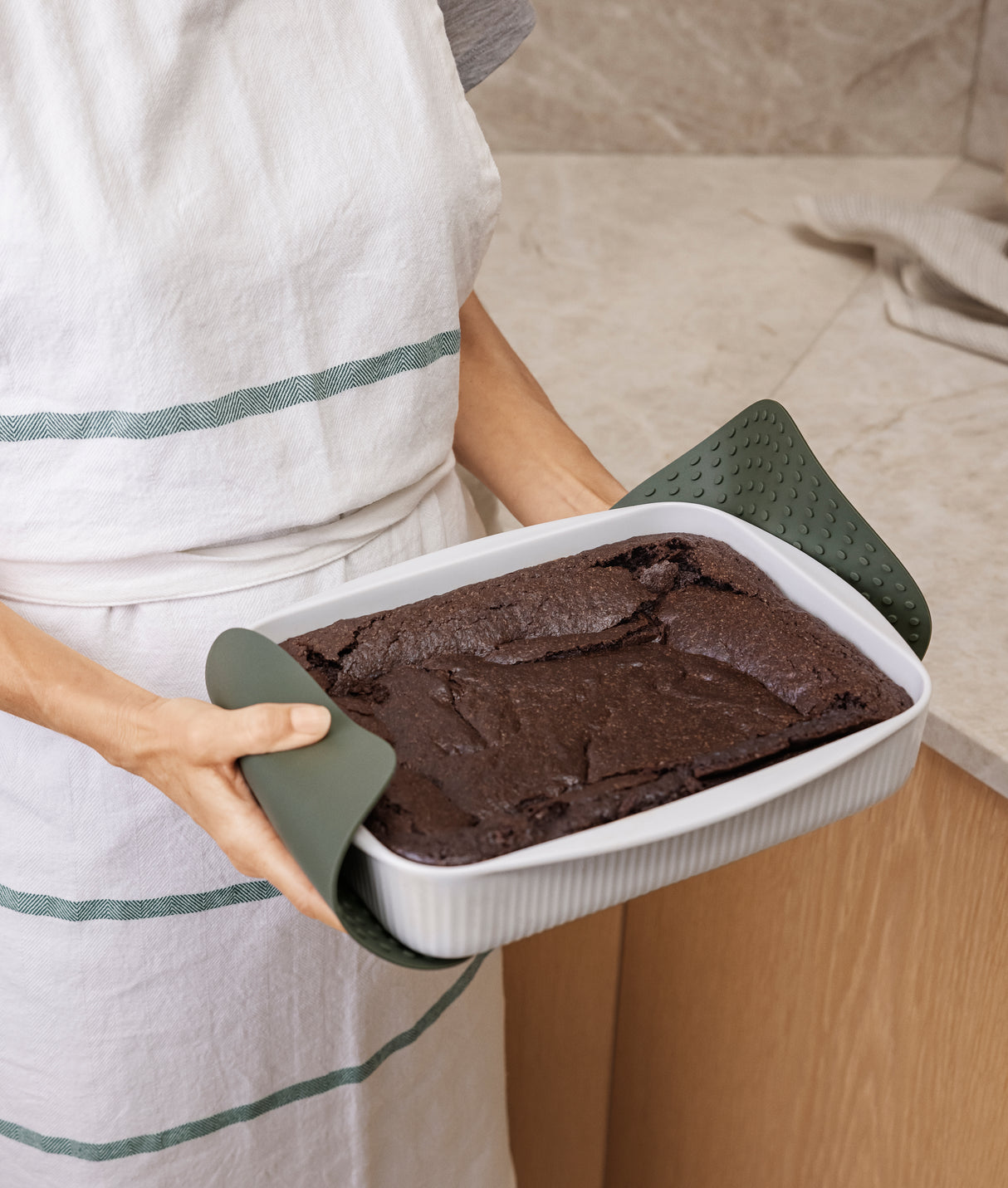 Green tools Potholders 18 x 18 cm w/hook