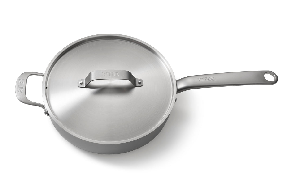 Stainless Steel Sauté pan 28 cm w/lid