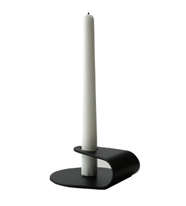 Nightlight Candlestick Matt Black 18/0 Steel