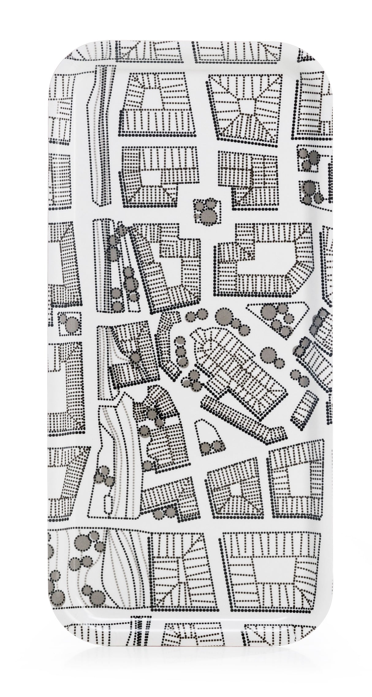 Plywood tray Square City 15x32 cm