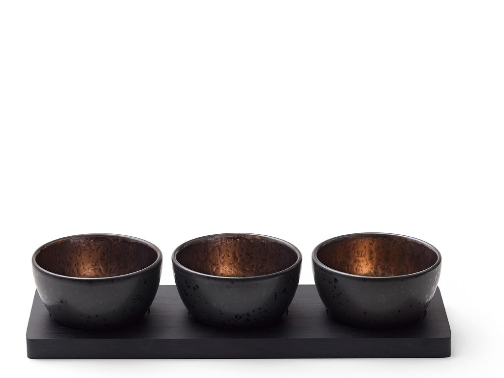 Cabaret set 4 pcs. Black/Bronze