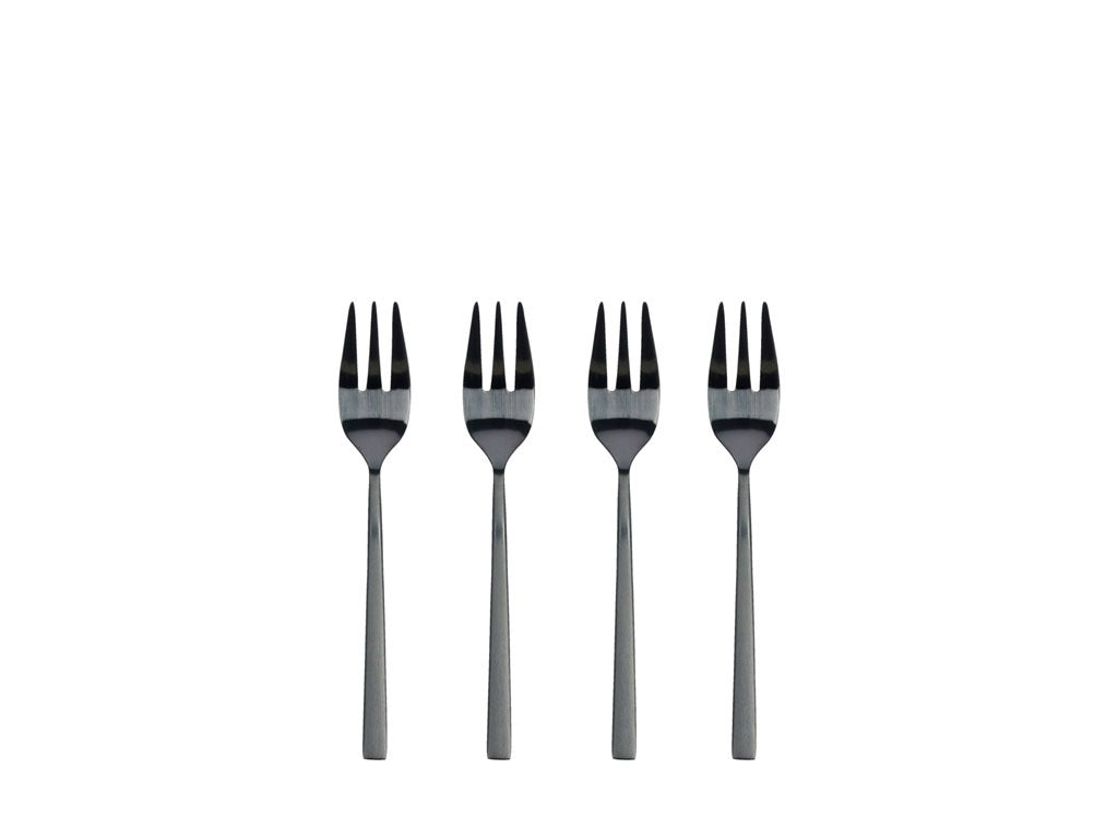 Cake fork 14.4 cm 4 pcs Black