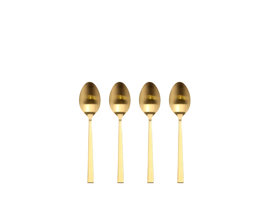 Tea spoon 14,2 cm 4 pcs Brass