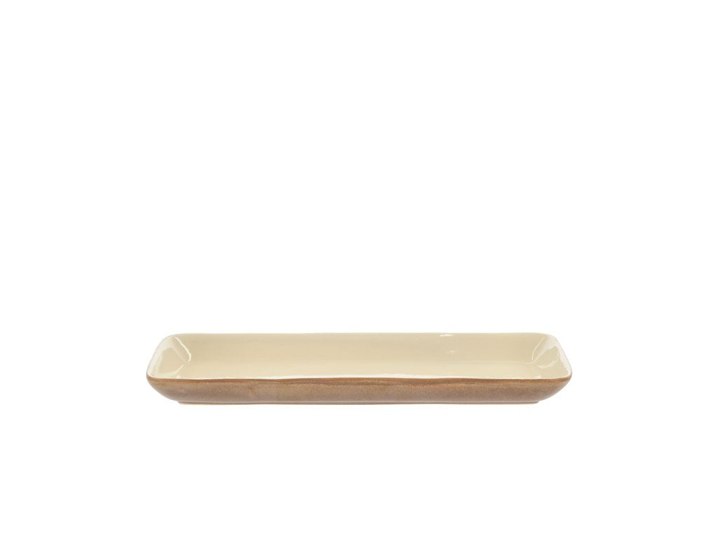 Serving dish rectangular Wood 38 x 14 cm Wood/Sand