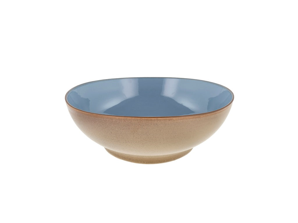 Salad bowl Wood 30 cm Wood/Ocean Stoneware