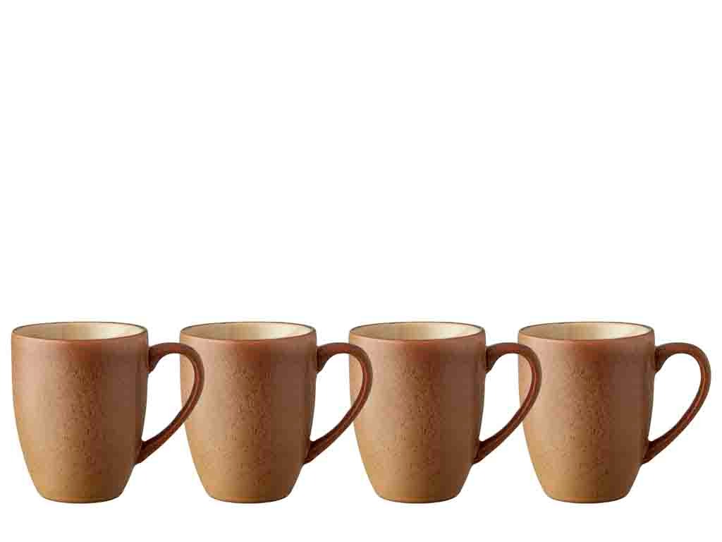 Mug Wood 30 cl 4 pcs Wood/Sand Stoneware