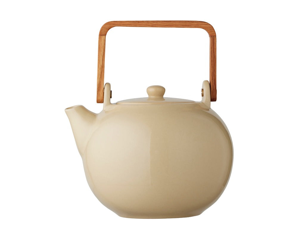 Tea pot w. tea strainer Wood 1,2 litre Sand