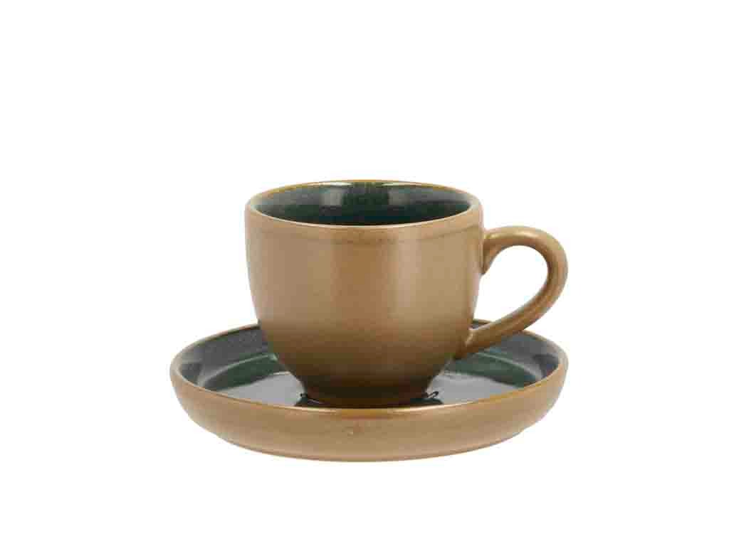 Espresso with saucer Wood 7 cl Wood/Forest
