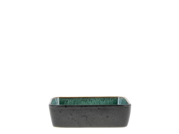 Dish rectangular 19 x 14 cm Black/Green