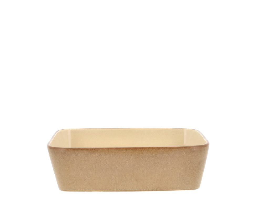 Dish rectangular 28 x 21 cm Wood/Sand Stoneware