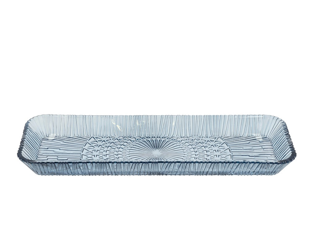 Serving dish rectangular Kusintha 38 x 14 cm Blue