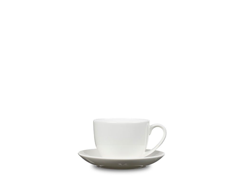 Cup with saucer white porcelai