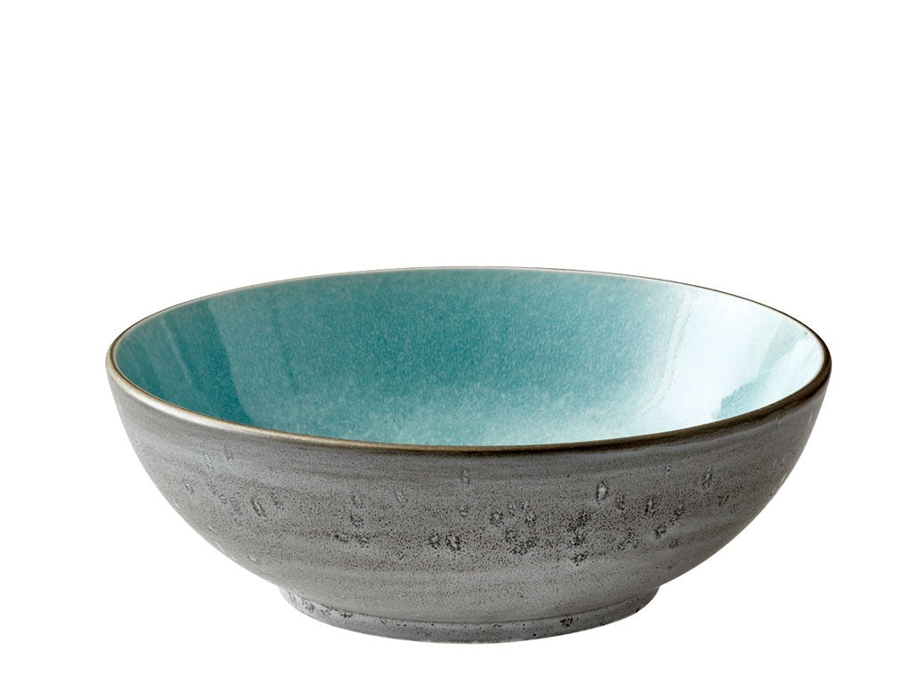Salad bowl 30cm grey/lightblue BITZ