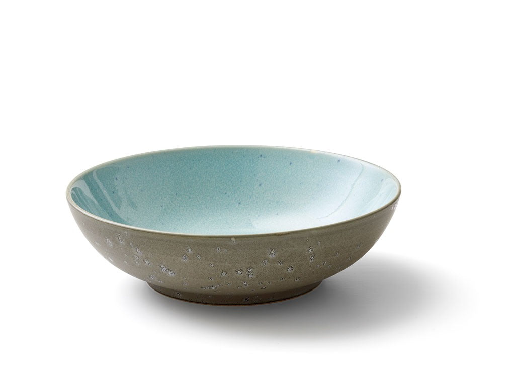 Salad bowl 24 cm grey/lightblue BITZ