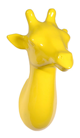 GIRAFFE wall hook Yellow