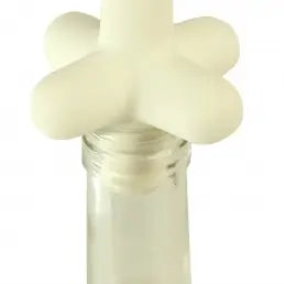 Spark Bottle stopper for wine champagne beer bottles - white