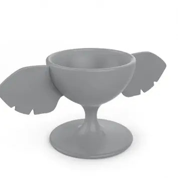 ZOO Egg cup elephant Gris