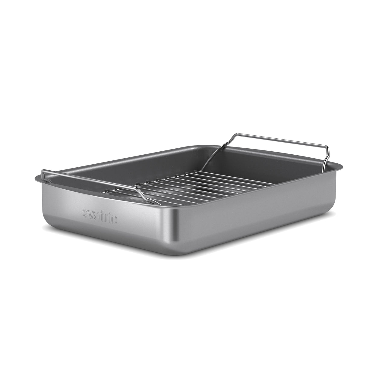 Professional roasting pan with rack 30x22 cm ceramic Slip-Let® coating