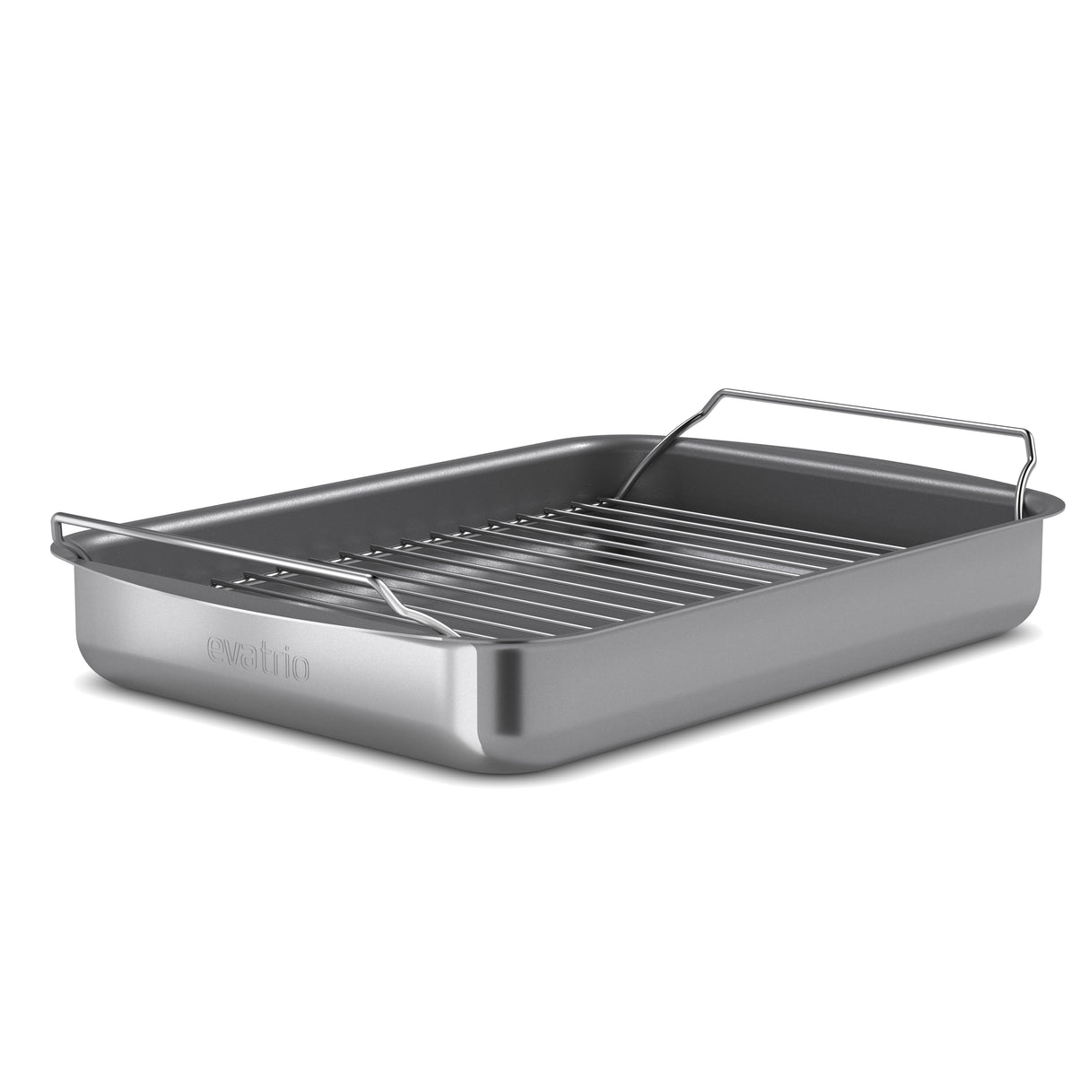 Professional roasting pan with rack 35x25 cm ceramic Slip-Let® coating