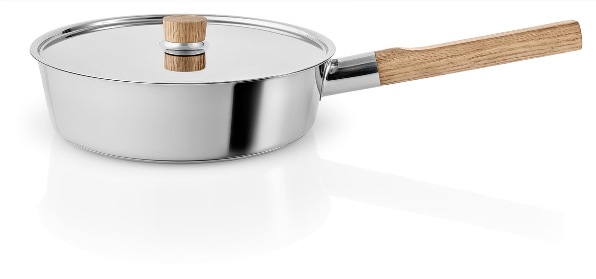 Saute pan+lid Ø24 Nordic Kitchen Stainless Steel